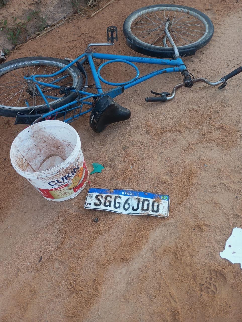 Atropelador foge: ciclista morre em Córrego Farias.