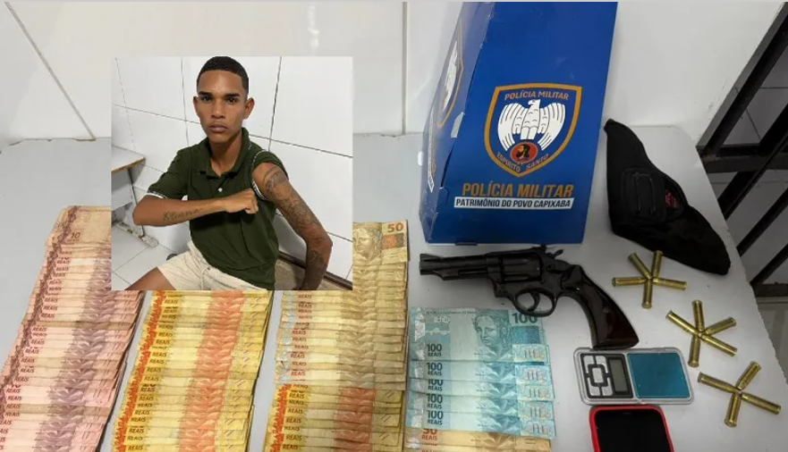Polícia prende Luiz Felipe em Sooretama.