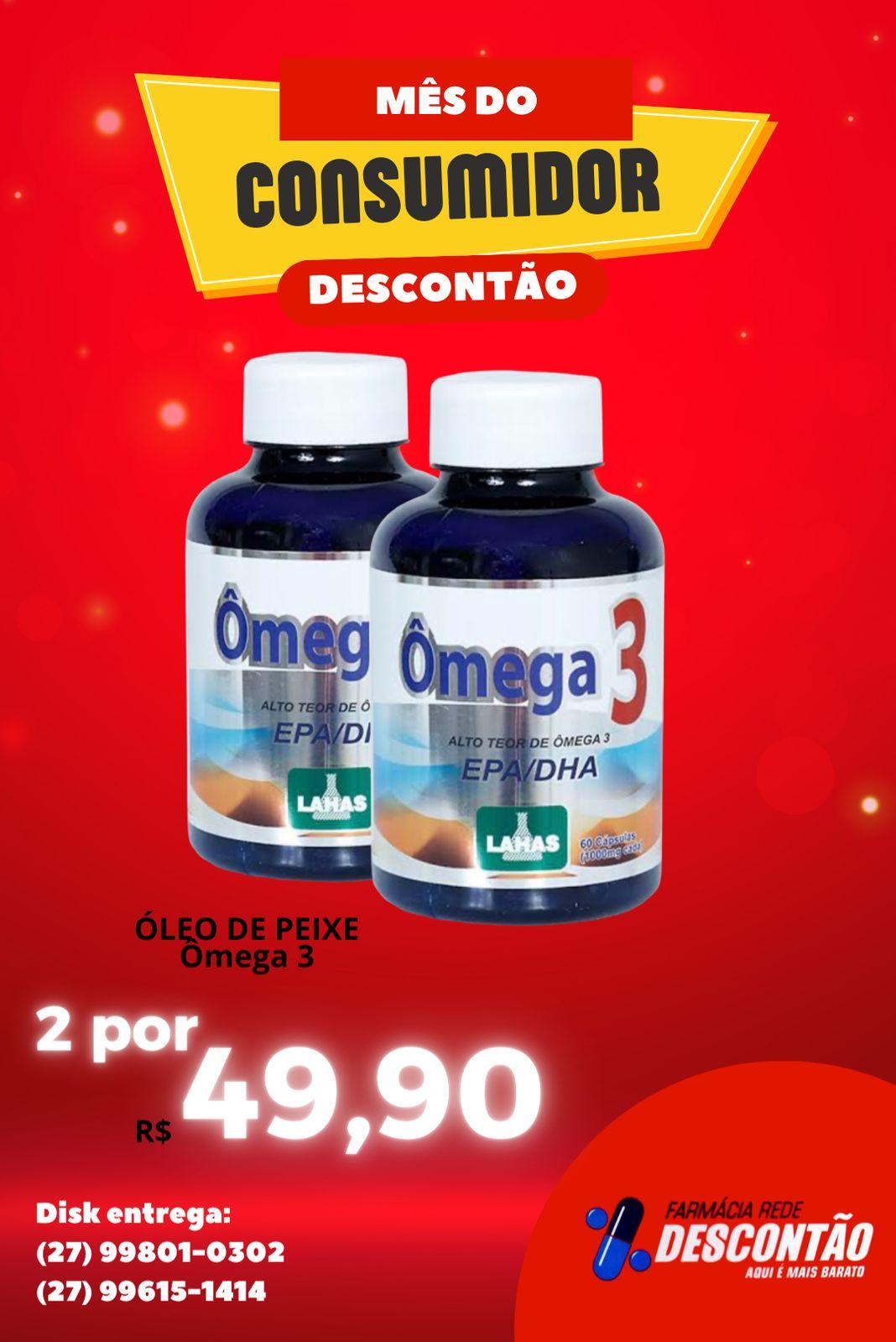 Rede Descontão: anunciada promoção em ômega 3