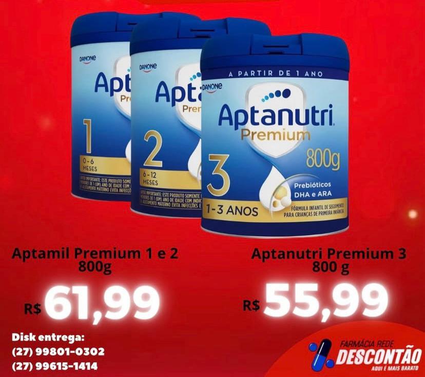 Rede Descontão: promoção do leite Aptamil está de volta.