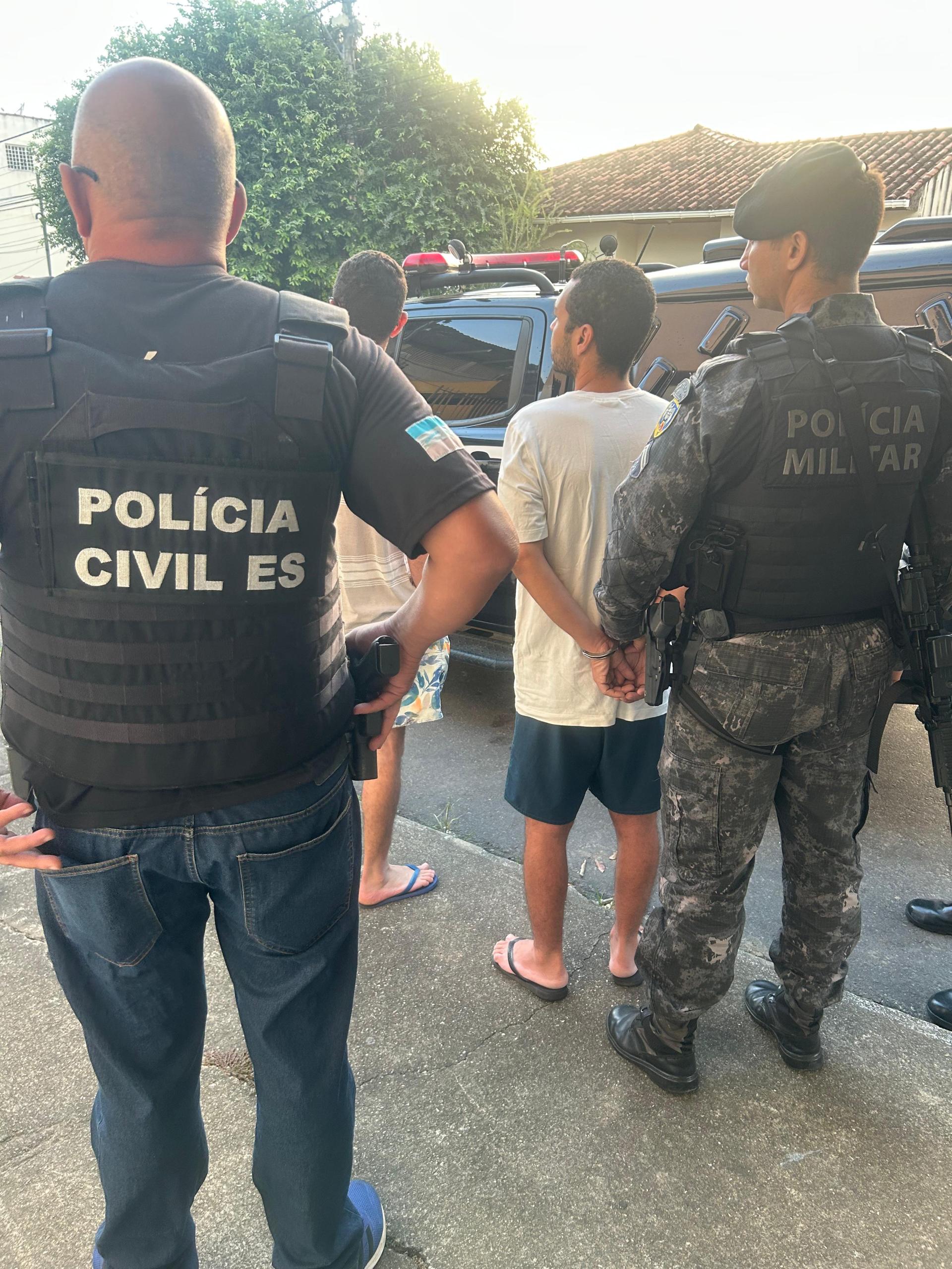 PCES prende dois investigados por homicídio em ação integrada com Polícia Civil do Rio de Janeiro