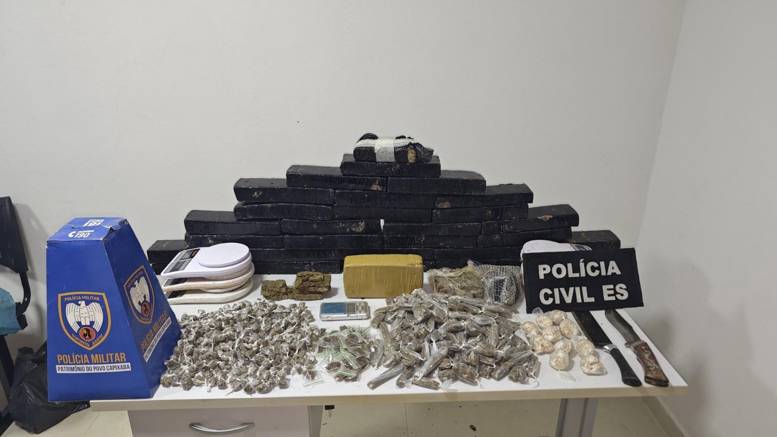 Polícia realiza maior apreensão de drogas da história de Vila Valério