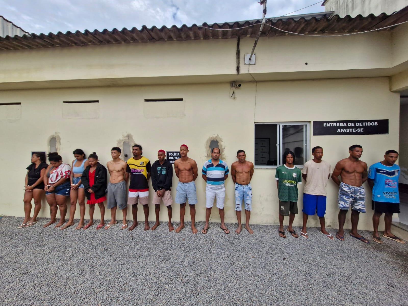 Operação em Rio Bananal: 16 traficantes presos na cidade.