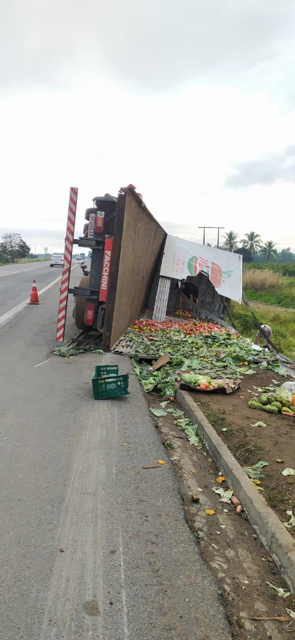 Pássaro entra em cabine de Caminhão e provoca colisão com carreta.
