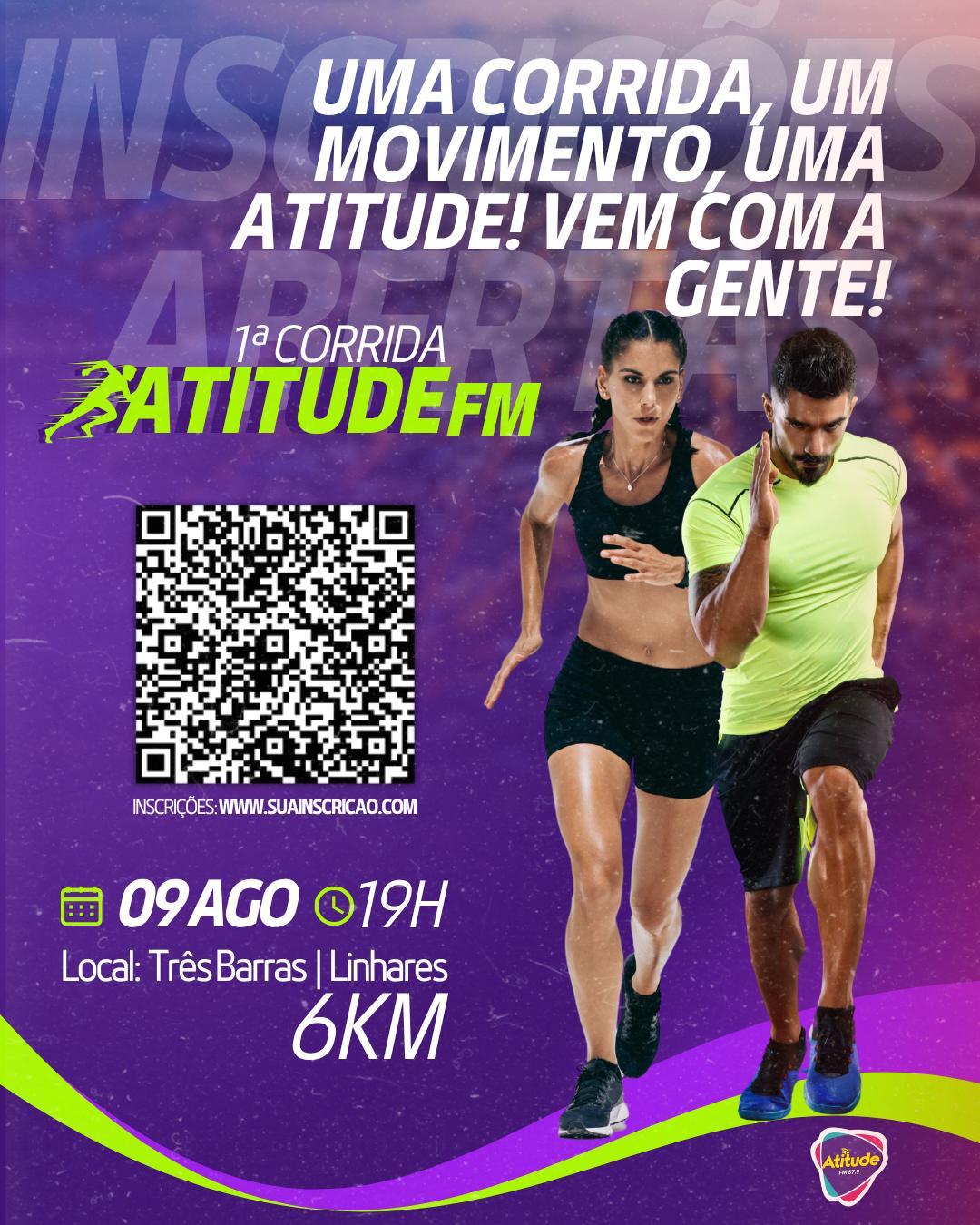 Corrida da Atitude FM divulga novo KR- Code.