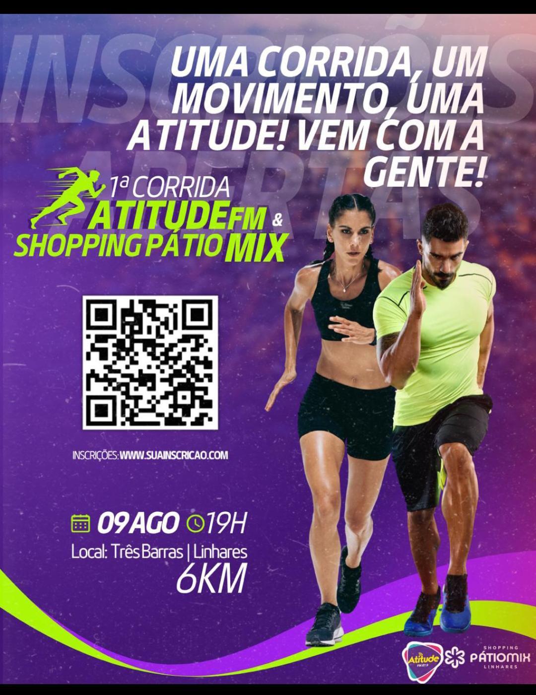 Corrida da Atitude: Poucas inscrições ainda restam para a corrida.