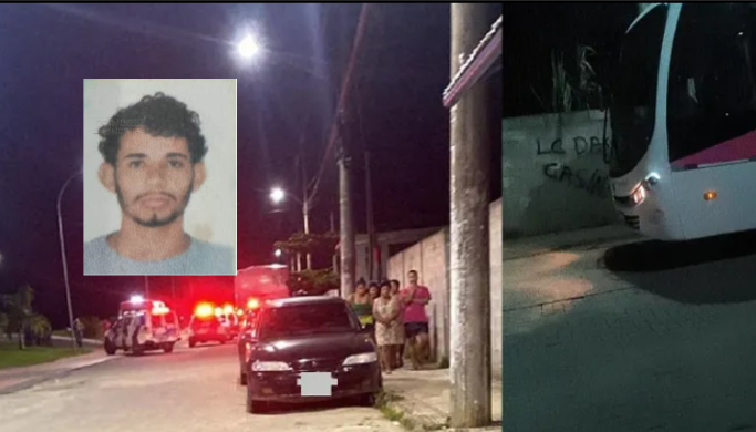 Jovem é executado dentro de ônibus em Linhares.