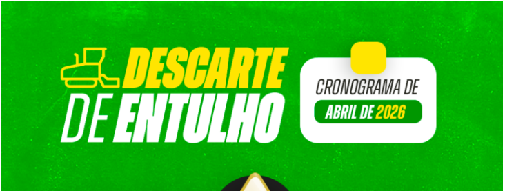 Linhares: Divulgado o cronograma de descarte de entulhos para o mês de abril de 2026.