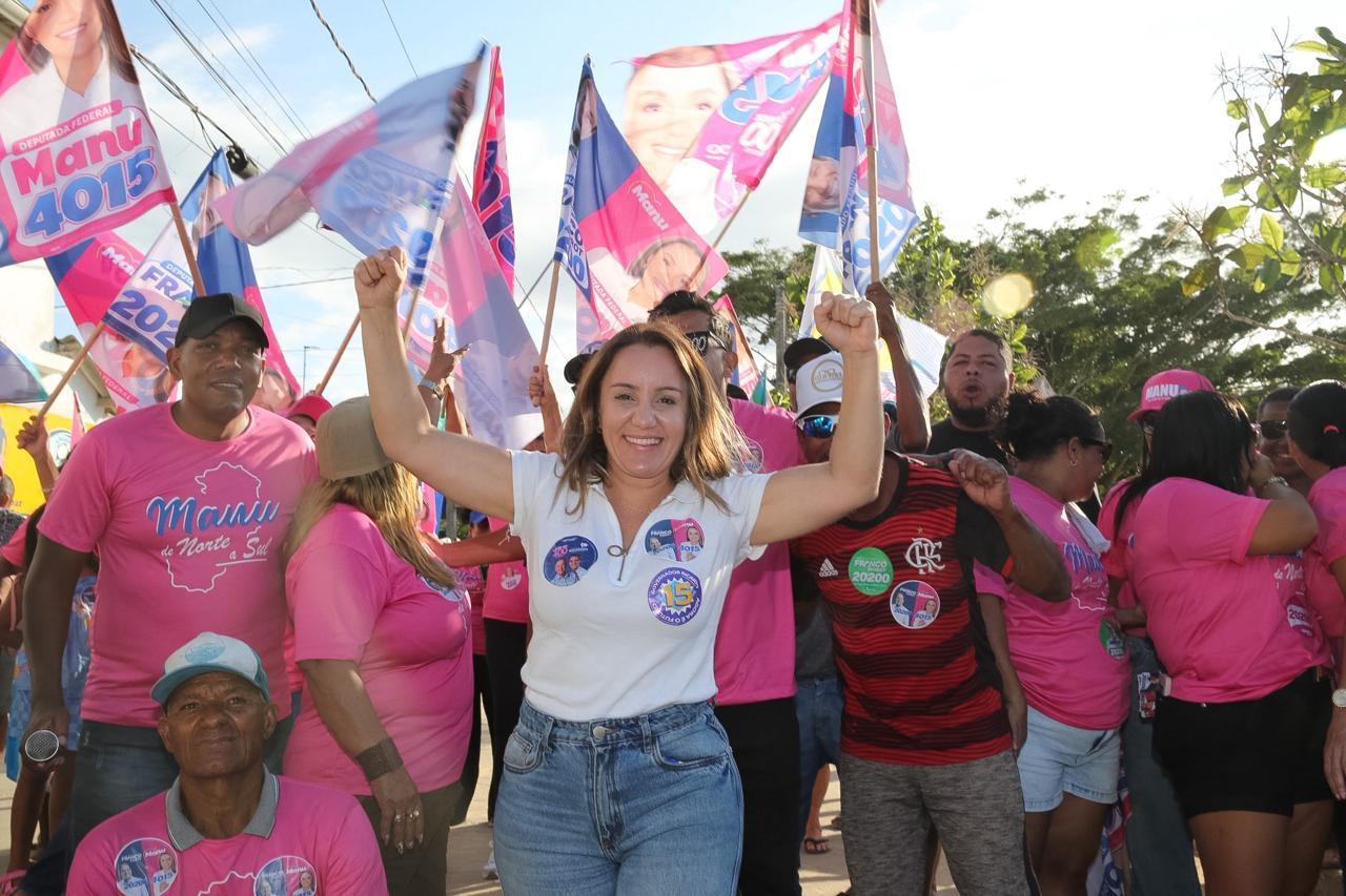 Em Linhares, Emanuela Pedroso fortalece sua caminhada rumo à Câmara Federal ao lado dos capixabas.