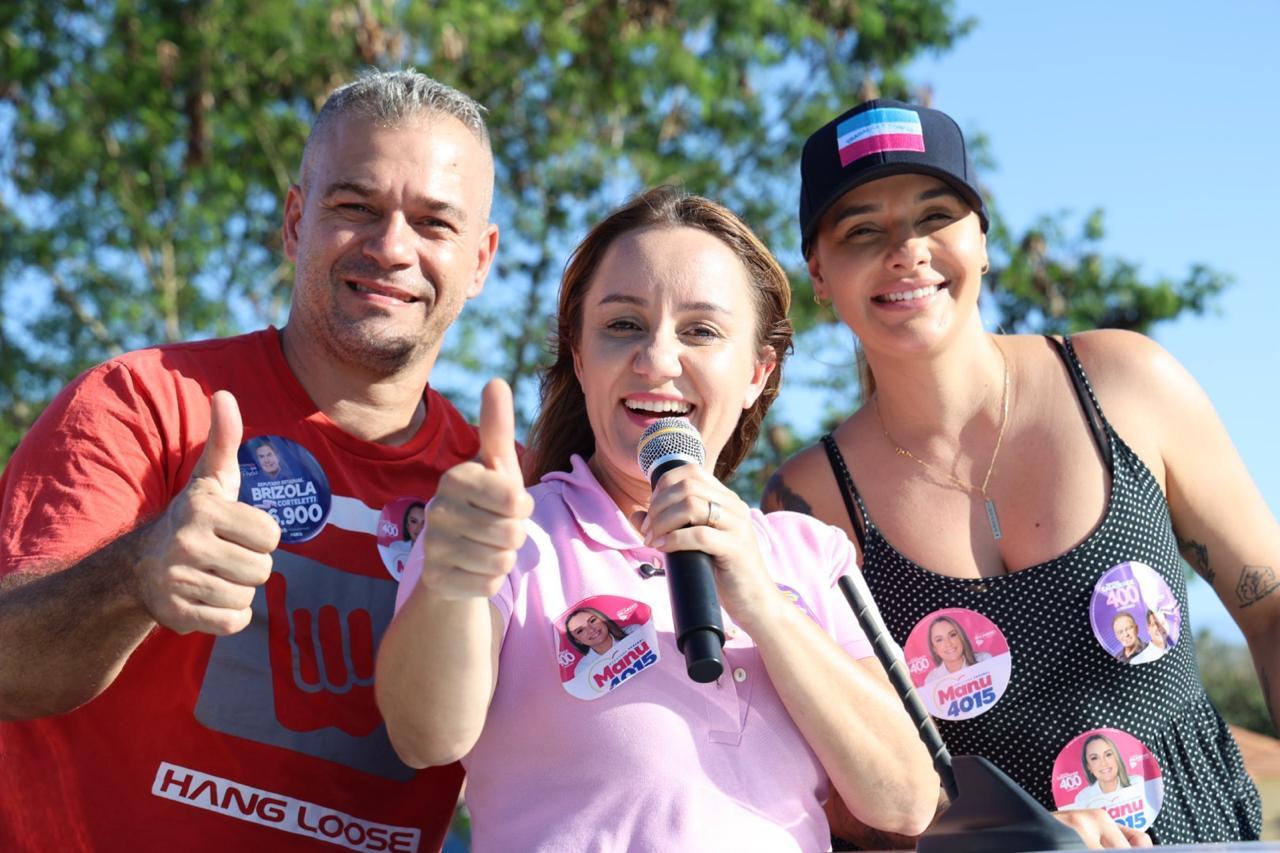 Emanuela Pedroso avança em sua campanha rumo à Câmara Federal, com presença nas ruas de Colatina, Linhares e Vila Velha