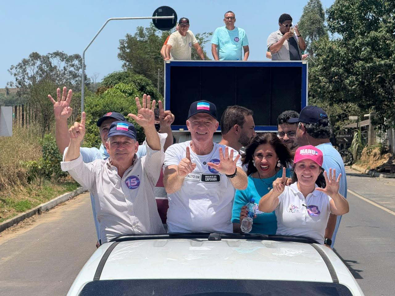 Manu Pedroso vai a municípios do norte agradecer aos capixabas pela eleição e reforçar apoio a Ricardo Ferraço.